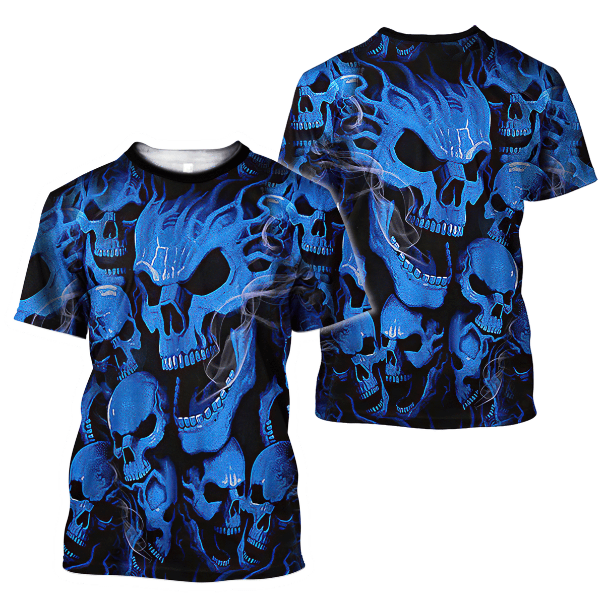Pile Blue Ghost Skull Unisex T-shirt KL15112201