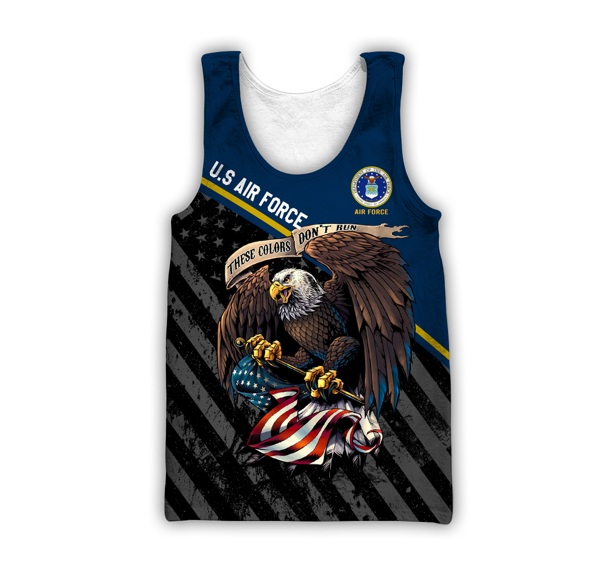 US Veteran Air Force 3d all over printed shirts for men and women TR3005202S-Apparel-Huyencass-Tank Top-S-Vibe Cosy™