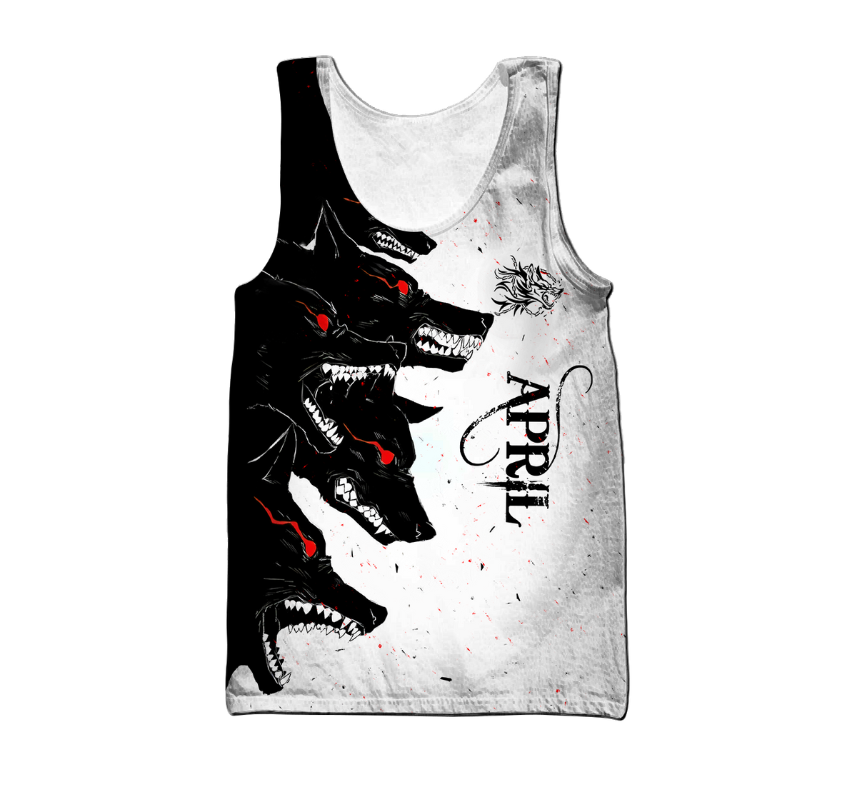 The Dark Wolf April 3D All Over Printed Unisex Deluxe Hoodie ML