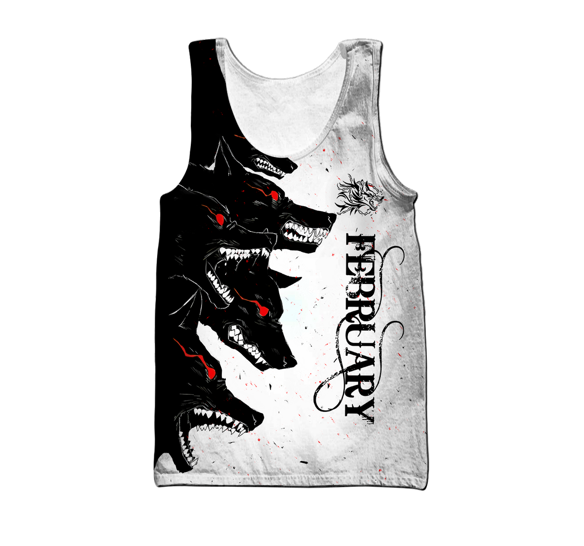 The Dark Wolf February 3D All Over Printed Unisex Deluxe Hoodie ML