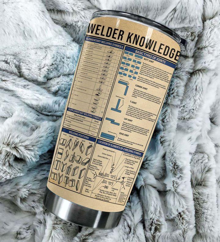 Personalized Welder Knowledge Stainless Steel Tumbler 27022103.CXT Custom Name XT