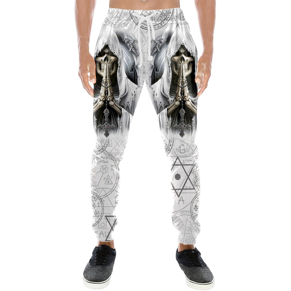 God Of Death Skull 3D All Over Printed Combo Sweater + Sweatpant