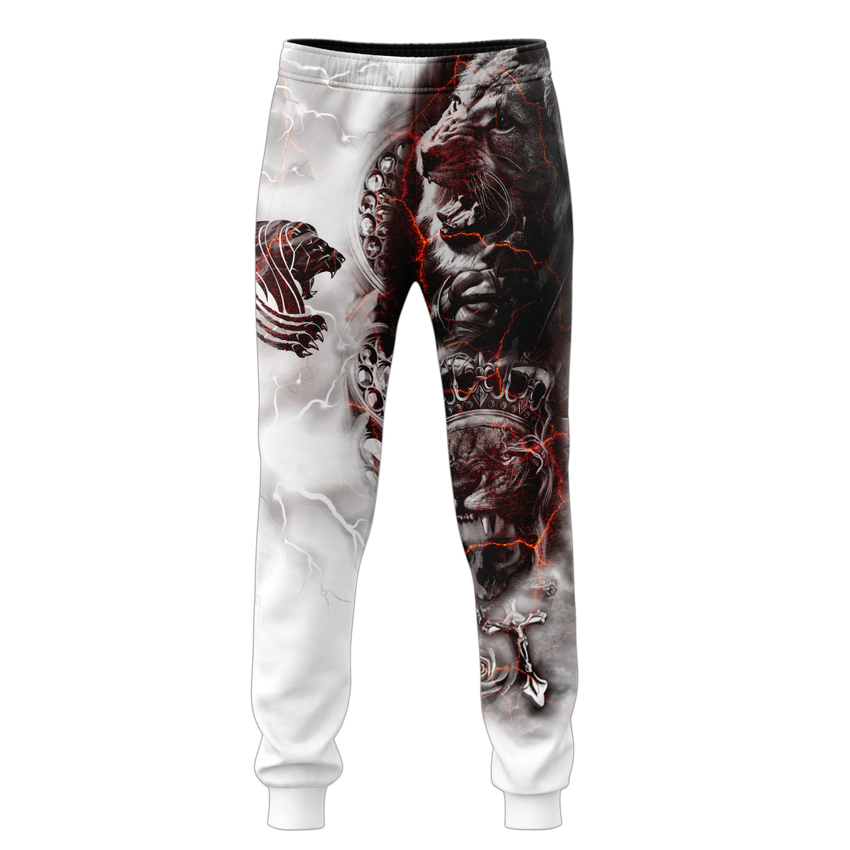 Lion Tattoo Thunder 3D All Over Printed Combo Sweater + Sweatpant