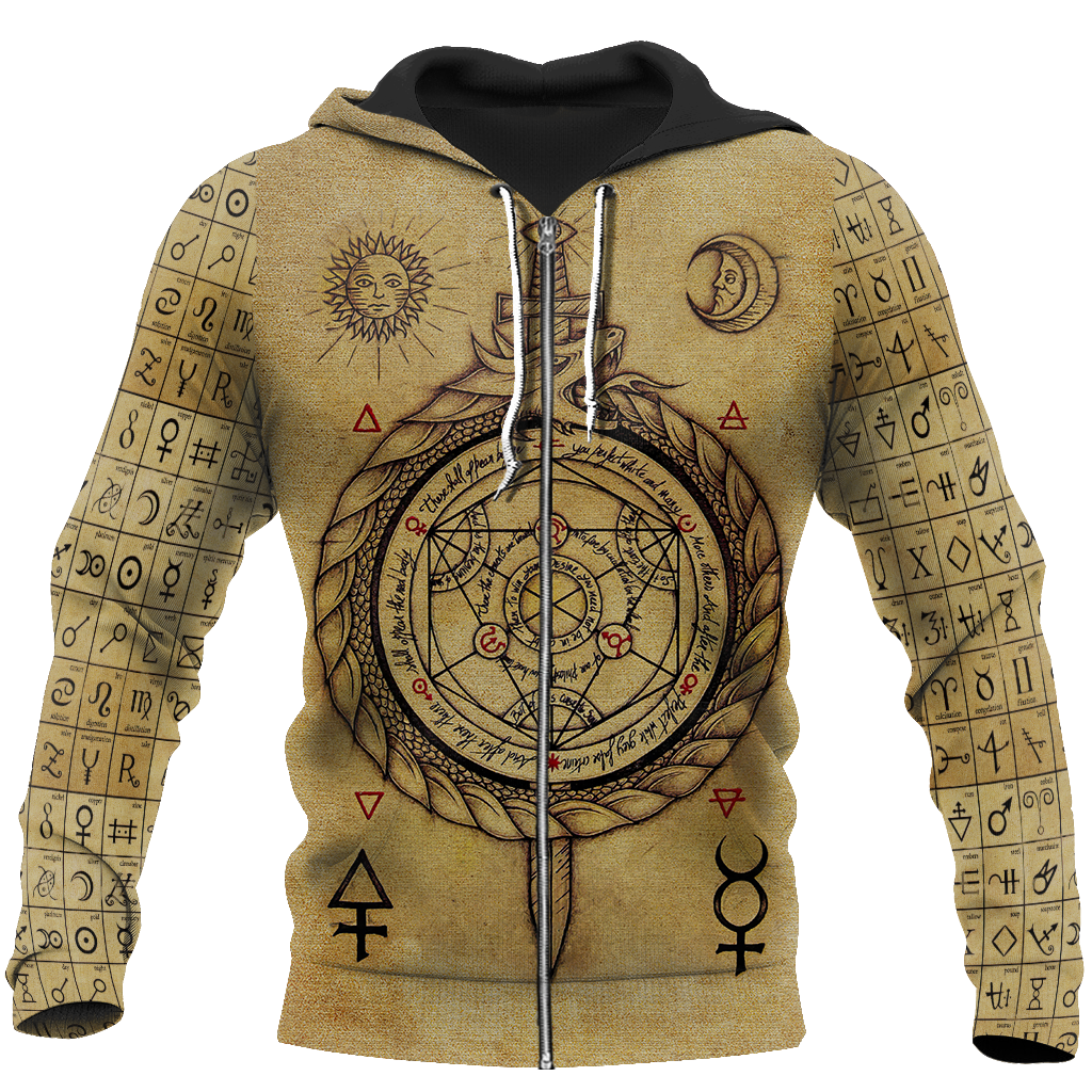 Alchemy 3D All Over Printed Shirts Hoodie JJ020101CHV