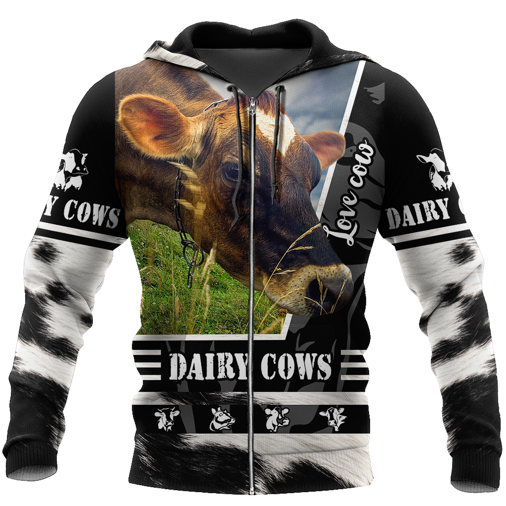 Dairy Cows 3D All Over Printed Unisex Shirts DD1412202