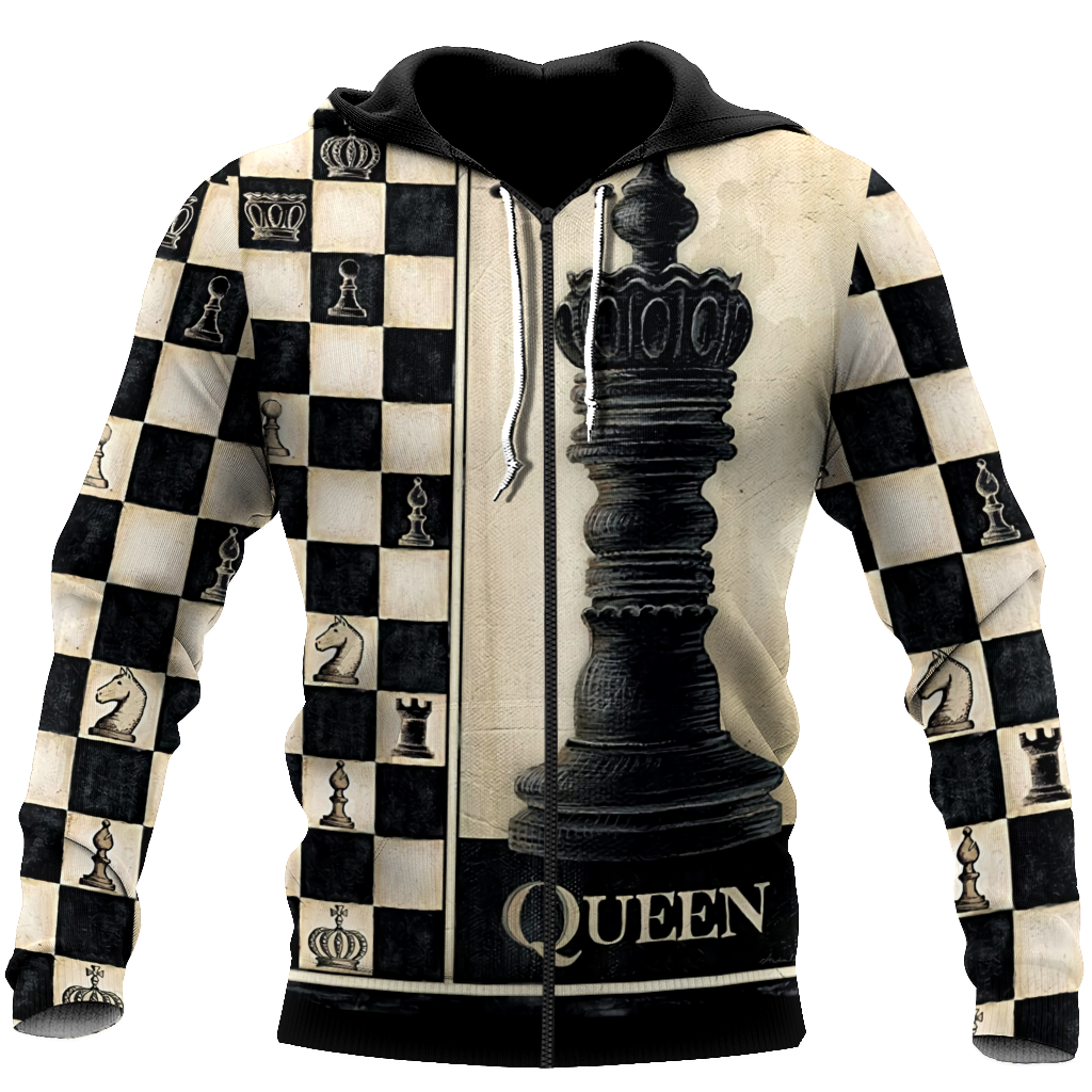 3D All Over Printed Chess Lovers- Queen Chess Unisex Shirts PD18022103 XT