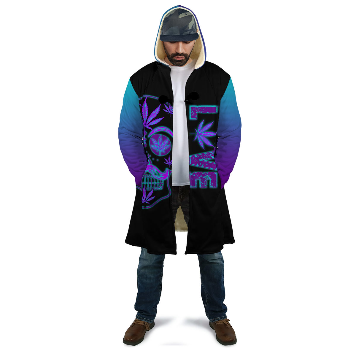 420 Dad Hoodie Coat for Men and Woman HAC020501-Apparel-SUN-Hooded Blanket-S-Vibe Cosy™