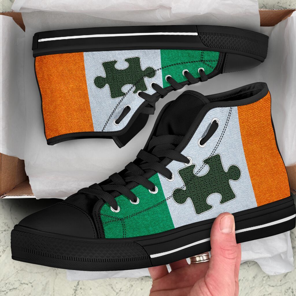 Irish Autism Black Limited Shoes SU040303-Shoes-SUN-EU42 (US10)-Vibe Cosyβ’