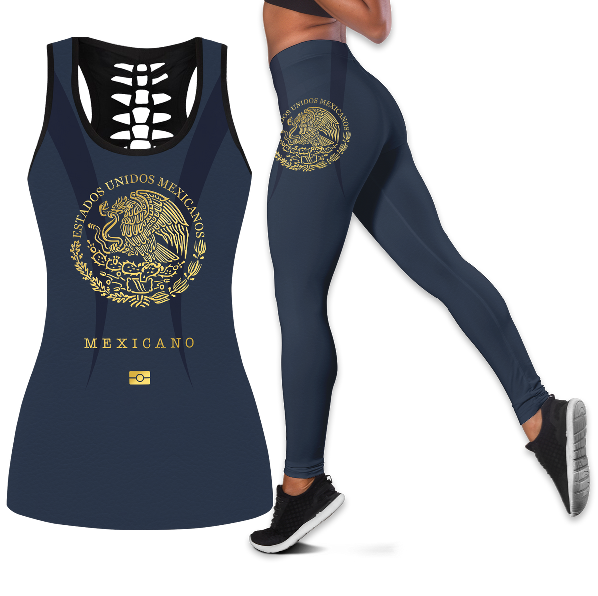 Mexicano Mexico Passport Style Combo Legging+ Tank Top