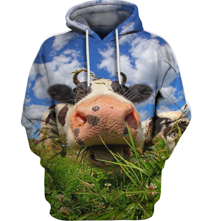 3D All Over Print Lovely Cow Face Shirt-Apparel-6teenth World-Hoodie-S-Vibe Cosy™
