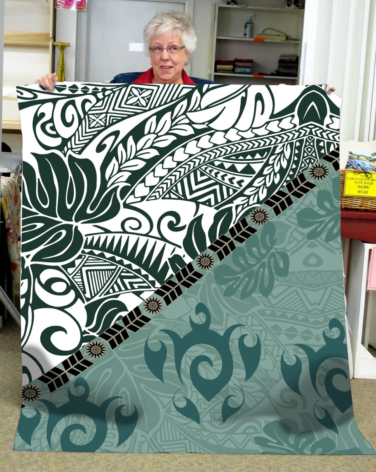 Premium Leaves And Turtles Blanket