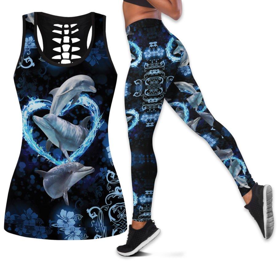 Love Dolphin Combo Tank + Legging TA07252006-Apparel-TA-S-S-Vibe Cosyβ’