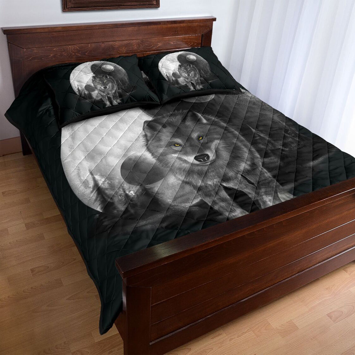 Wolf Quilt Bedding Set