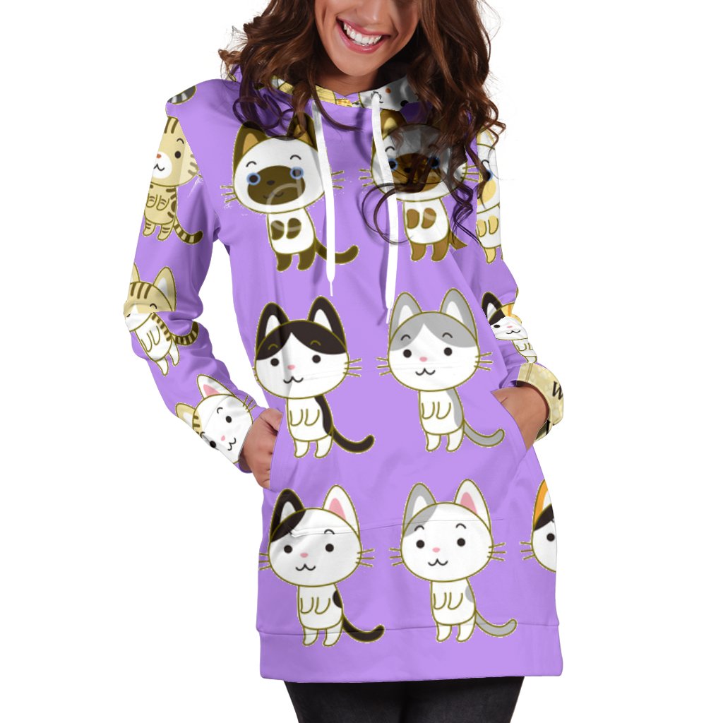 Gattini-Amaze Styleโข-Hoodie Dress - Gattini-XS-Vibe Cosyโข