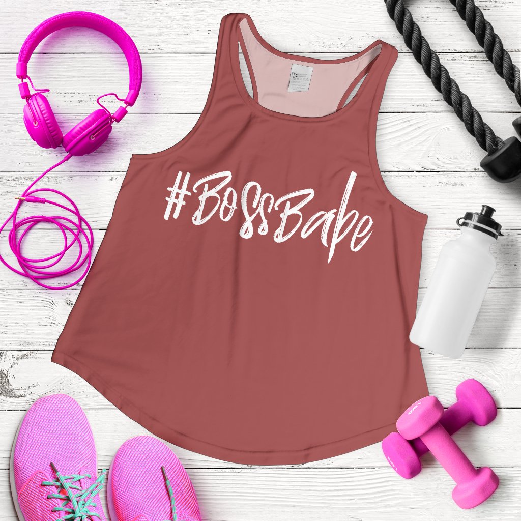 Breadwinner Powerlips #BossBabe - Women's Racerback Tank Top-Amaze Styleโข-Racerback Tank Top - Breadwinner Powerlips #BossBabe - Women's Racerback Tank Top-XS-Vibe Cosyโข