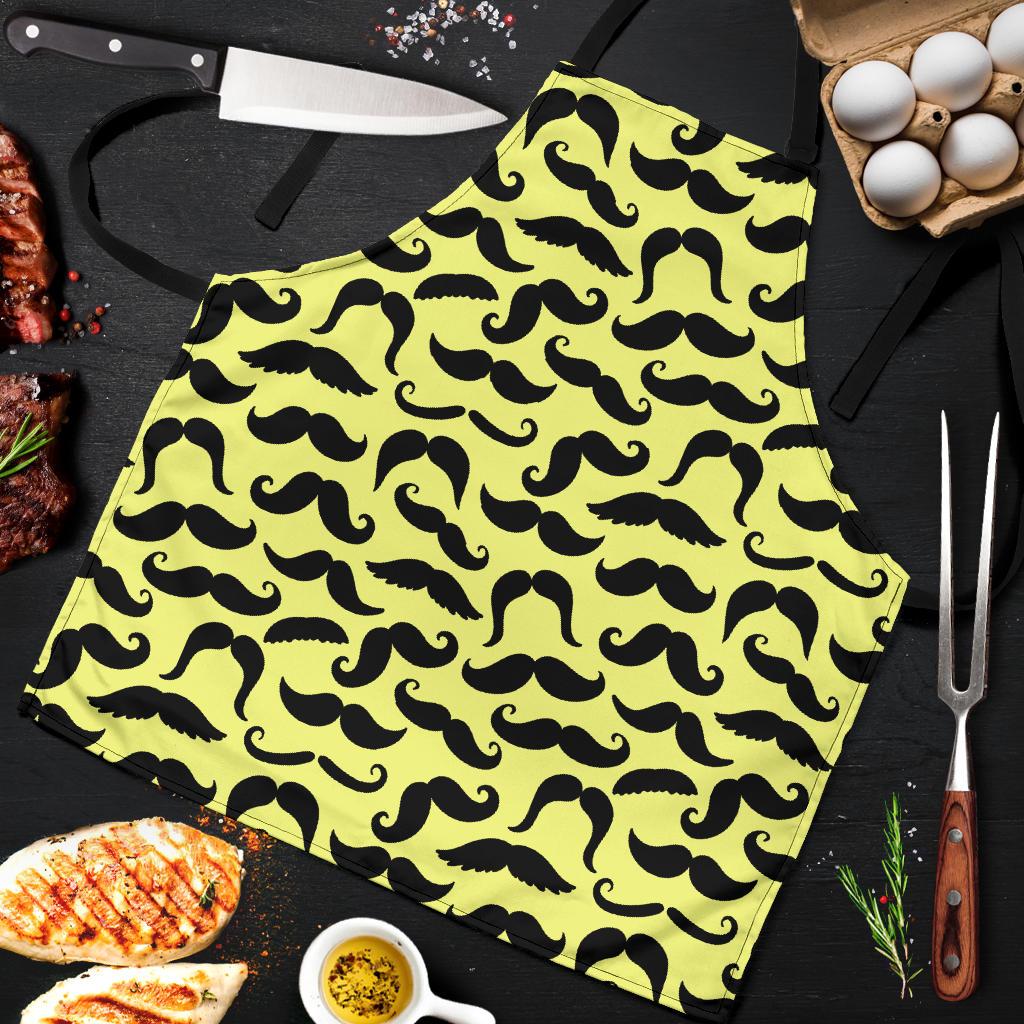 Mustache Yellow Apron-Amaze Styleโข-Mustache Yellow Apron-Vibe Cosyโข