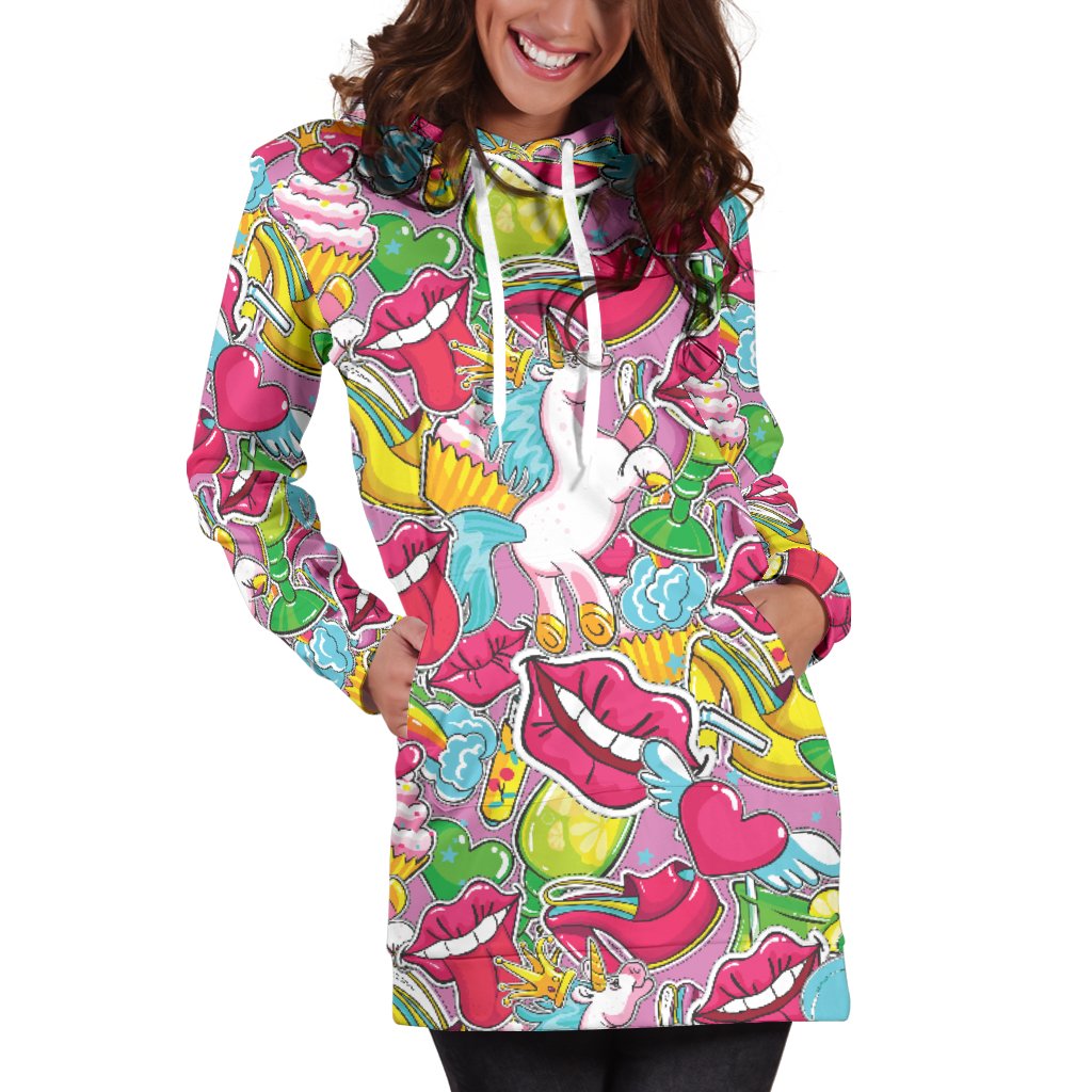Lingue-Amaze Styleโข-Hoodie Dress - Lingue-XS-Vibe Cosyโข