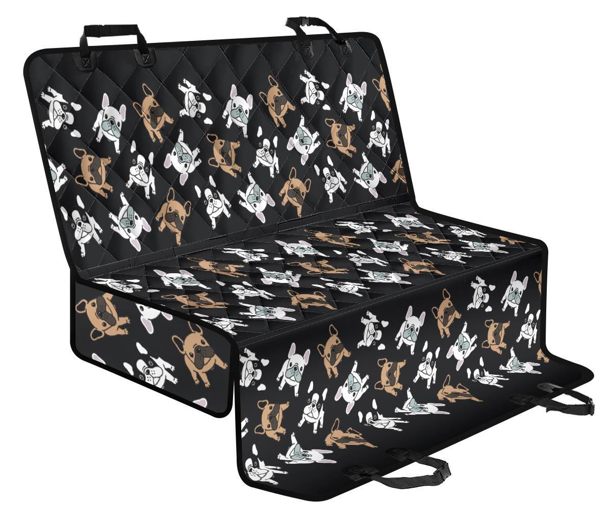 Piccoli Bulldog/ Nero-Amaze Styleโข-Pet Seat Cover - Piccoli Bulldog/ Nero-Regular (Cars / SUVs)-Vibe Cosyโข