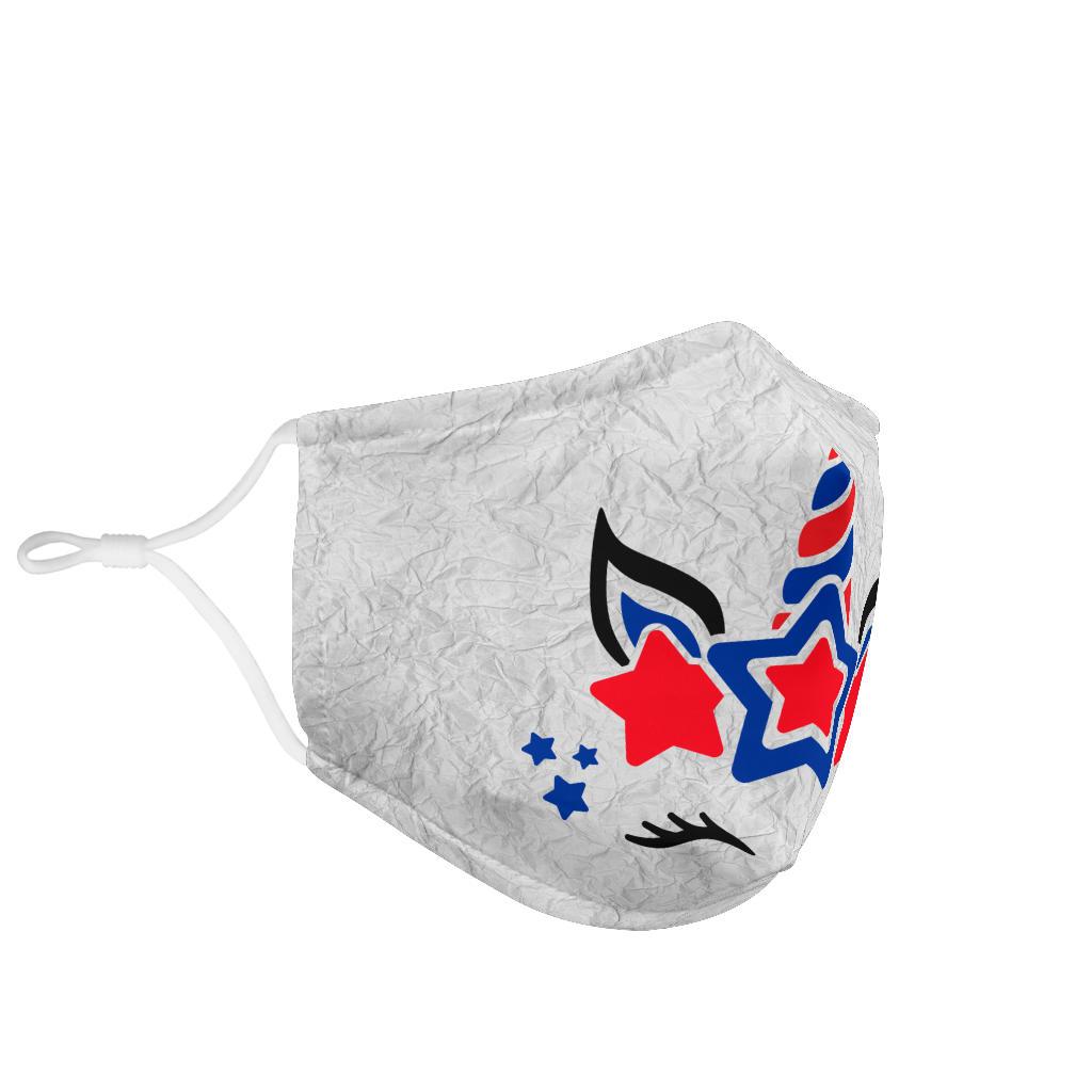 Unicorn RWB-Amaze Styleโข-Face Mask - Unicorn RWB-Adult Mask + 2 FREE Filters (Age 13+)-Vibe Cosyโข