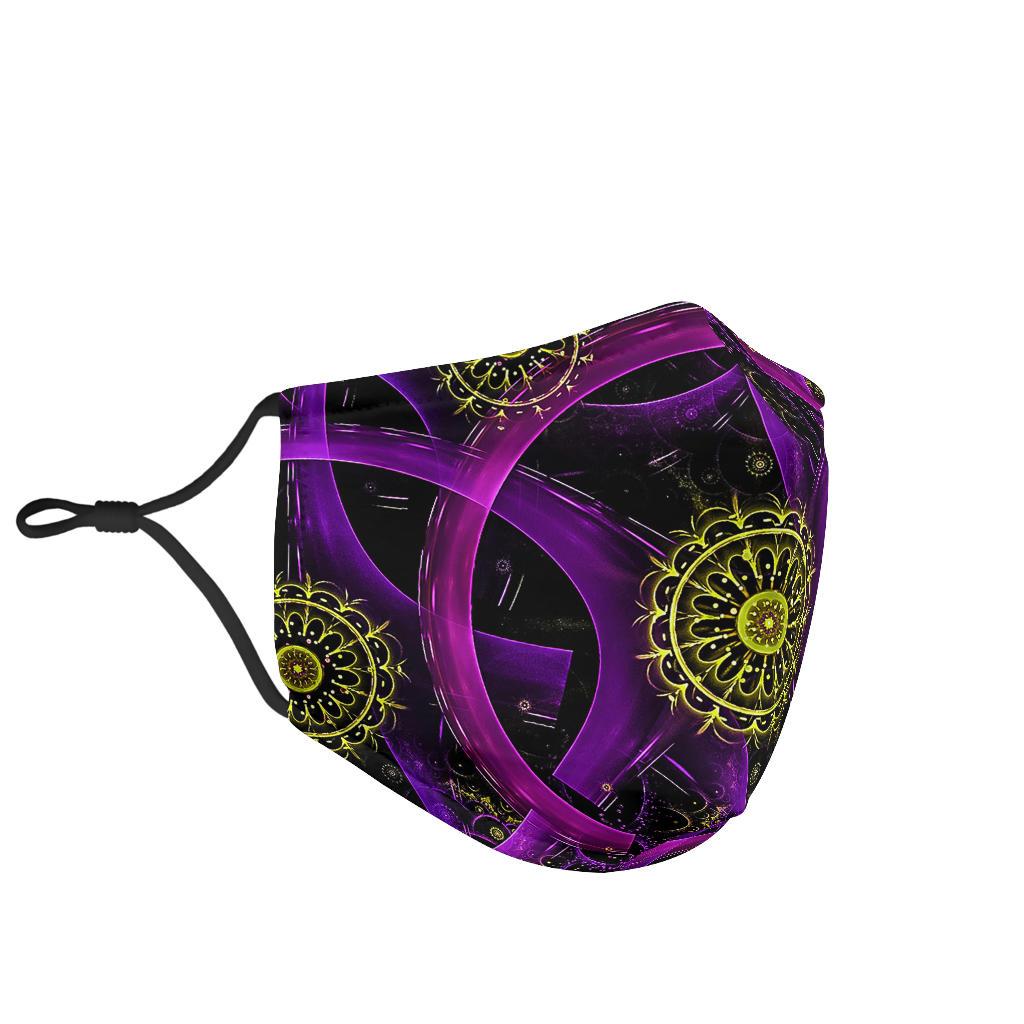 Purple Circle-Amaze Styleโข-Face Mask - Purple Circle-Adult Mask + 2 FREE Filters (Age 13+)-Vibe Cosyโข
