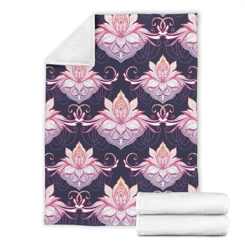 Ombre Lotus (Eclipse) - Throw Blankets-Amaze Styleโข-Premium BlanketOmbre Lotus (Eclipse) - Throw Blankets-Youth (56 x 43 inches / 140 x 110 cm)-Vibe Cosyโข