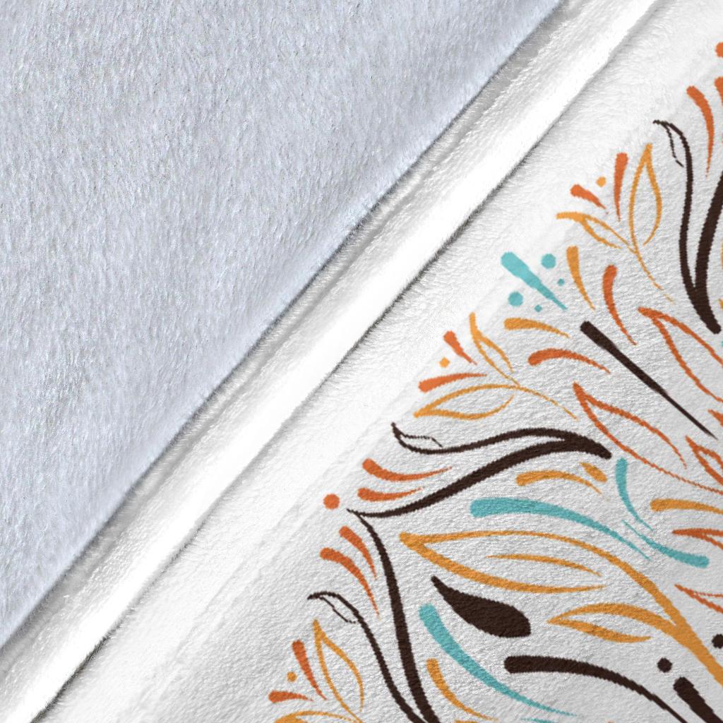 Mandala P1 (White) - Throw Blankets-Amaze Styleโข-Premium BlanketMandala P1 (White) - Throw Blankets-Youth (56 x 43 inches / 140 x 110 cm)-Vibe Cosyโข