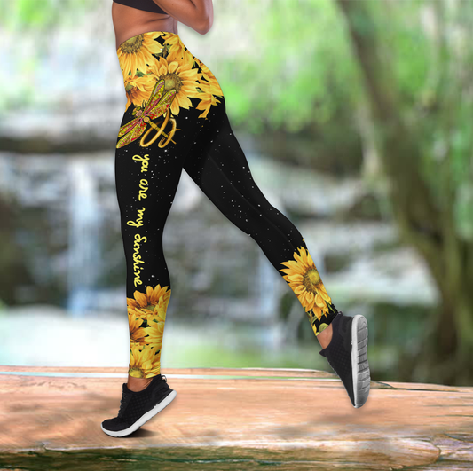 Dragonfies-You Are My Sunshine Combo Legging + Tank Top JJW29082004