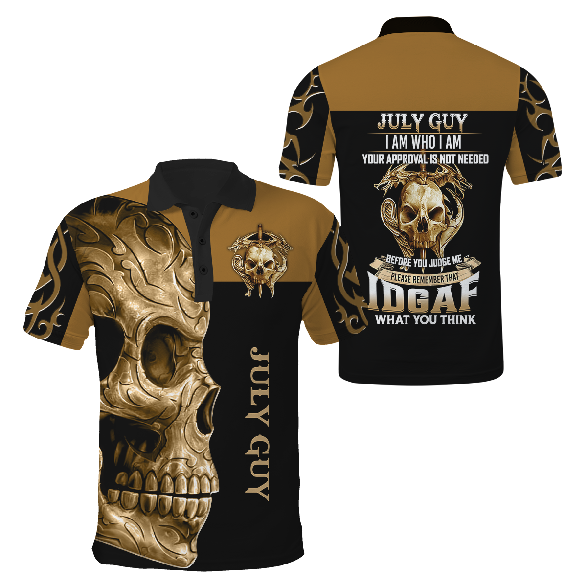 July Guy Skull 3D All Over Printed Shirts For Men and Women
