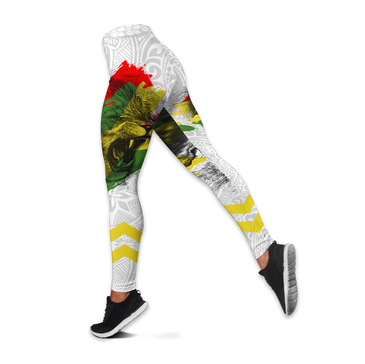 Jamaica lion legging + hollow tank combo DD07082001S-Apparel-HG-S-No tank-Vibe Cosyβ’