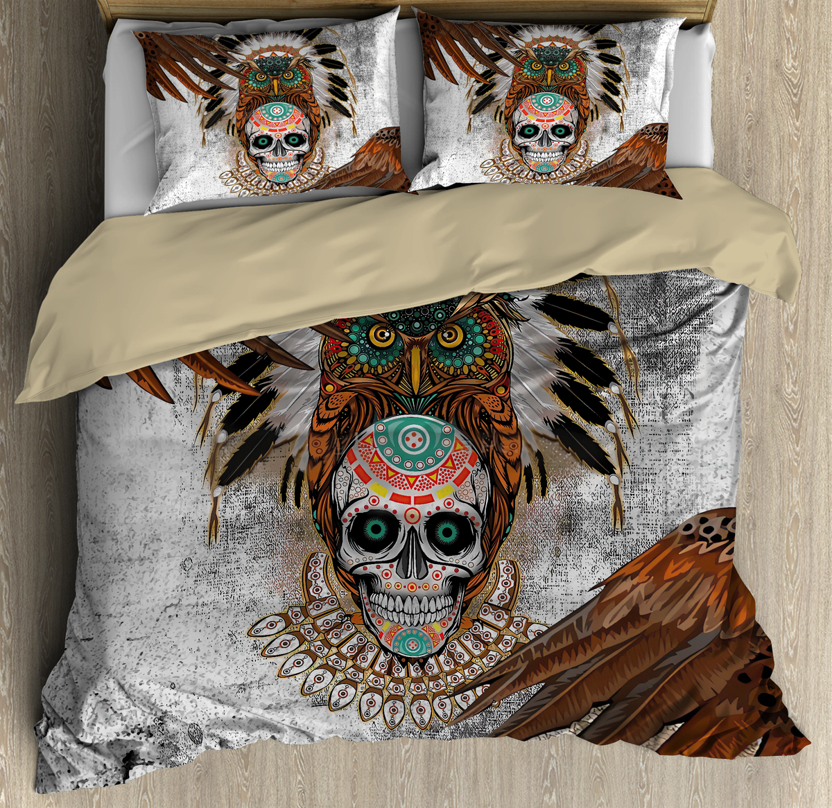 Sugar Native Skull Bedding Set