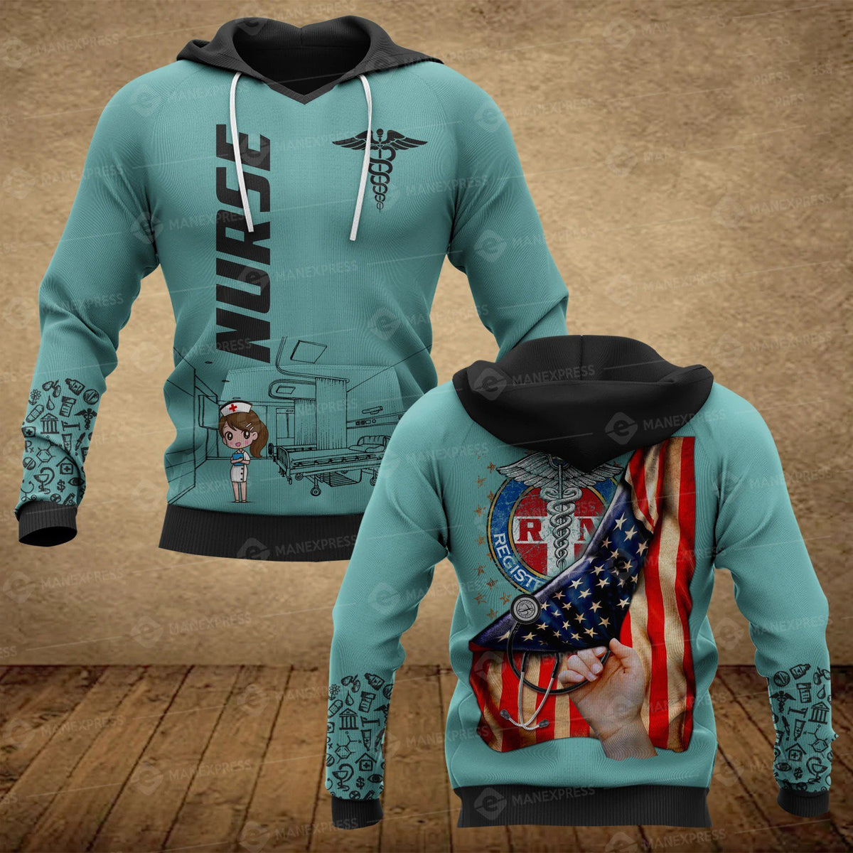 Nurse 3D All Over Printed Hoodie Shirt MP260302-MP-Hoodie-S-Vibe Cosy™