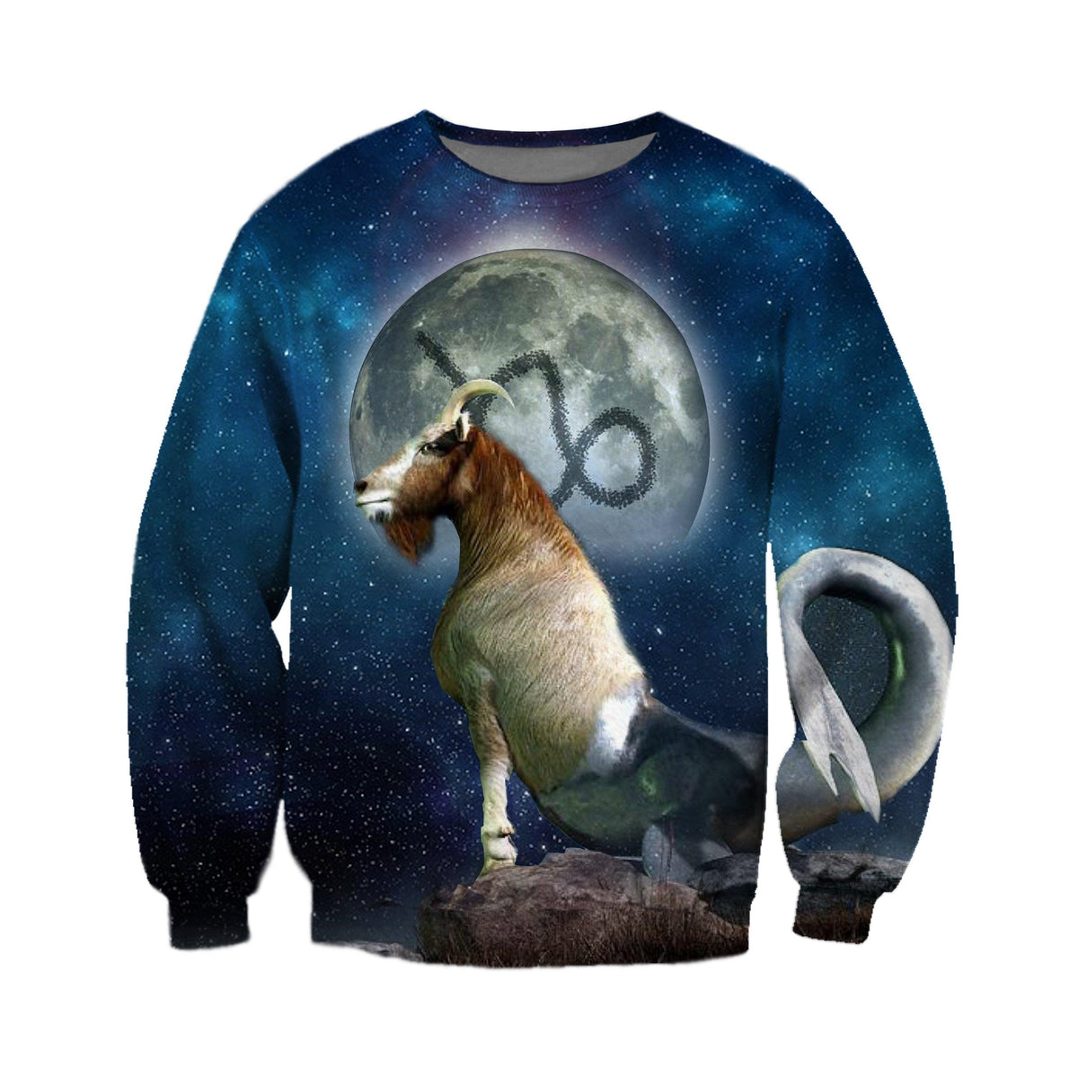 3D ALL OVER PRINTED CAPRICORN ZODIAC T SHIRT NTH160847-Apparel-NTH-Sweat Shirt-S-Vibe Cosy™