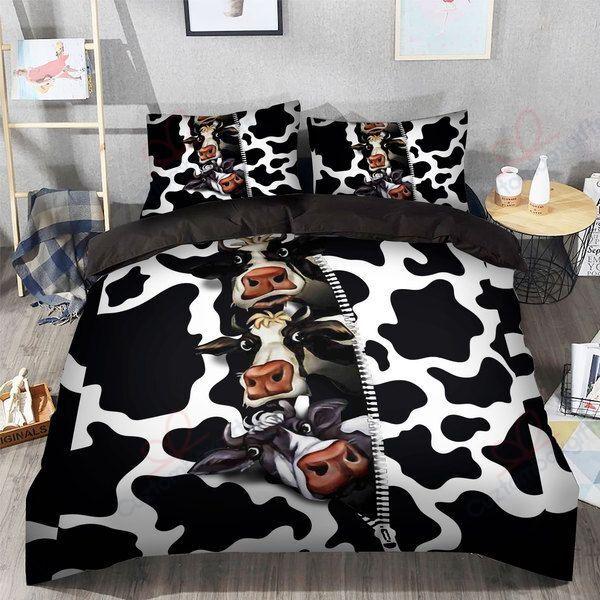 Cow Milk Bedding Set-HP-Bedding-HP Arts-Twin-Vibe Cosyβ’
