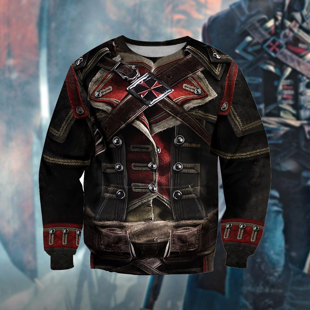 3D All Over Printed Assassin Knights Templar Tops-Apparel-HP Arts-Sweatshirt-S-Vibe Cosy™
