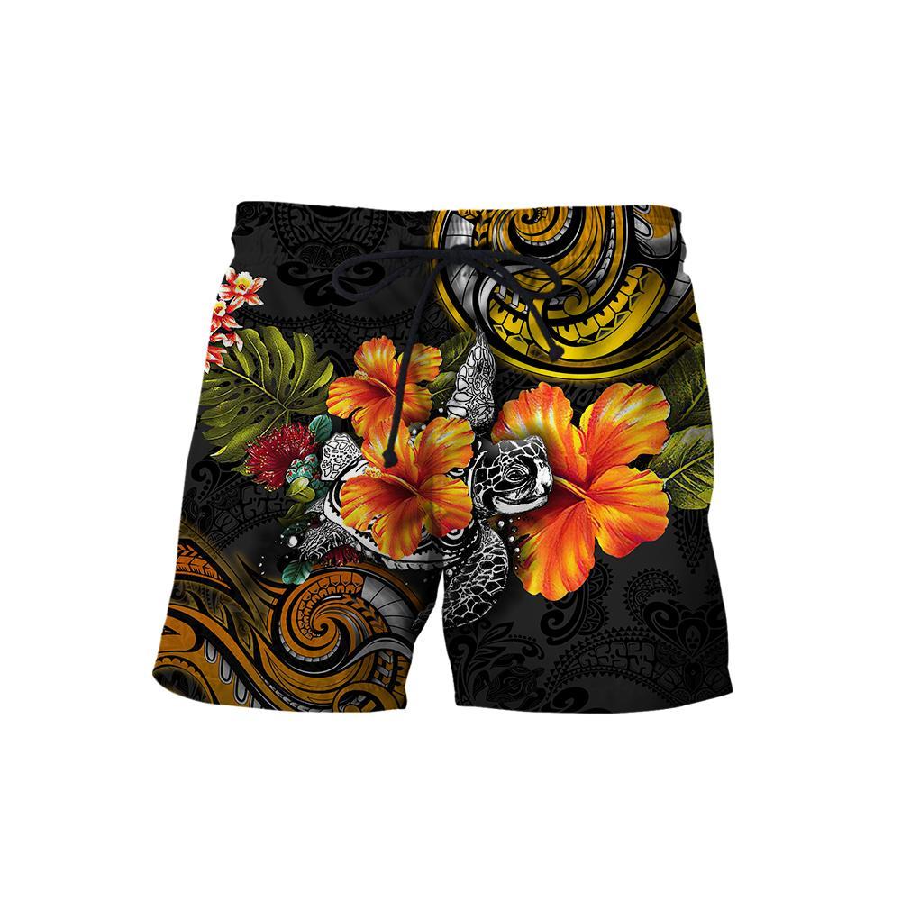 Amazing Polynesian Turtle Hibiscus Hoodie for Men and Women-ML