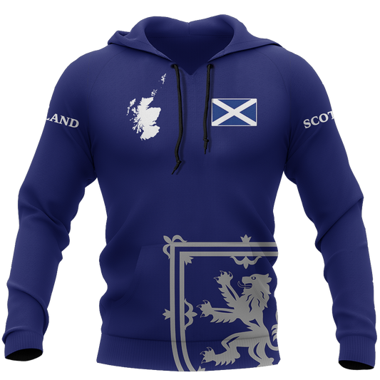 Scottish Lion - Hoodie NNK 1523-Apparel-PL8386-Hoodie-S-Vibe Cosy™