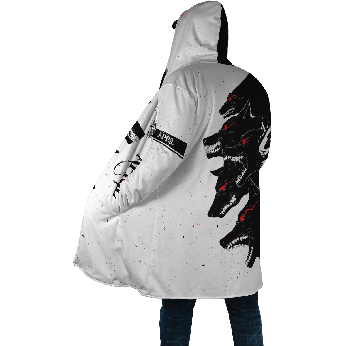 The Dark Wolf April 3D All Over Printed Unisex Deluxe Hoodie ML