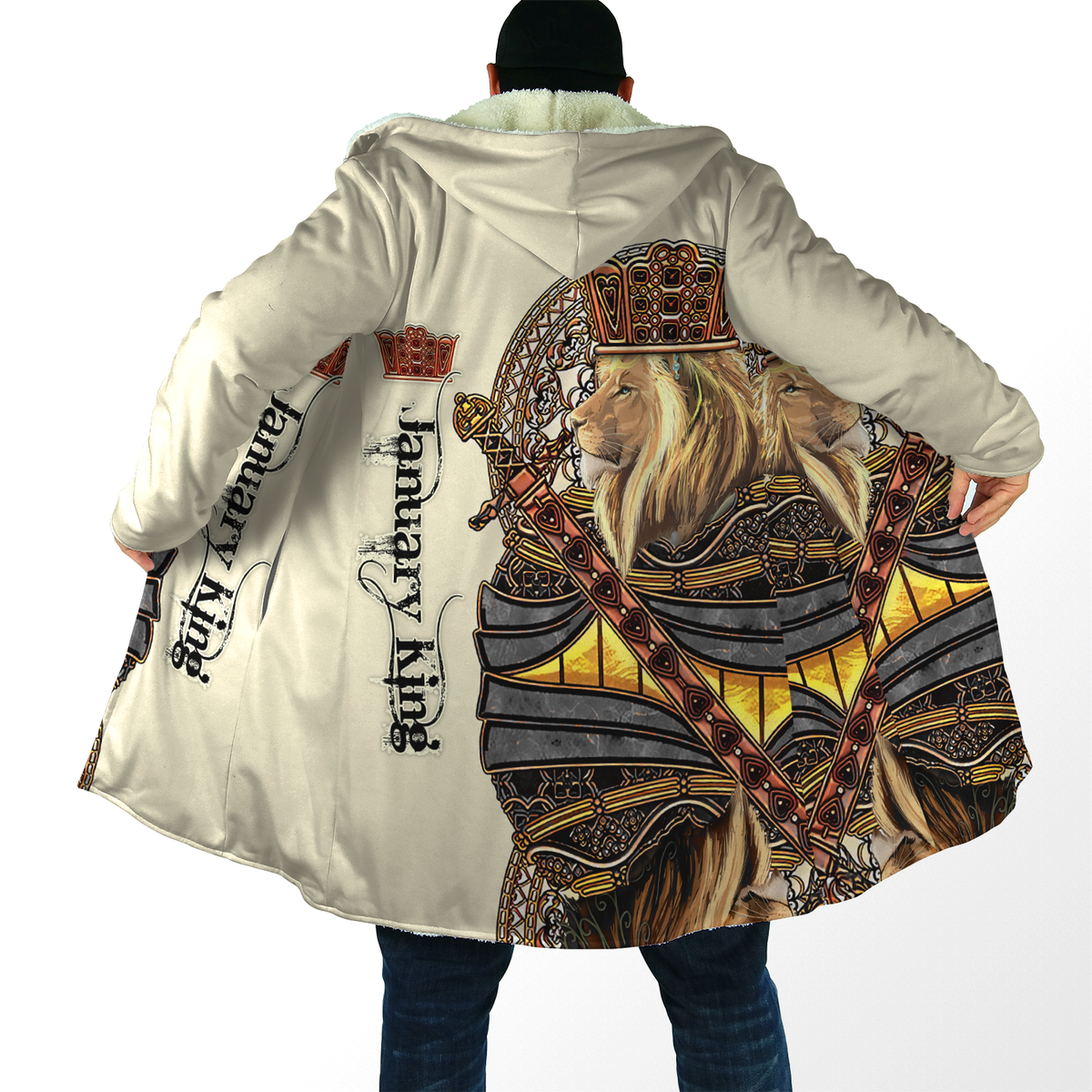 January Black King Lion  3D All Over Printed  Unisex Shirts