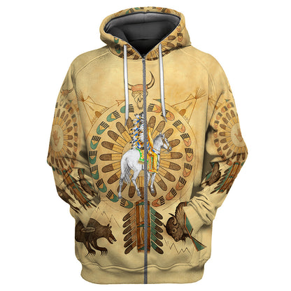 Native American 3D All Over Printed Unisex Shirts