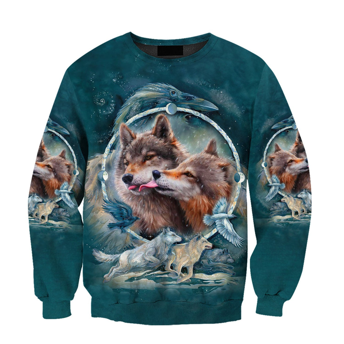 Wolf Native American 3D All Over Printed Unisex Shirts No 14