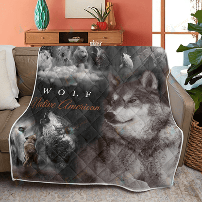 Native American 3D All Over Printed Quilt
