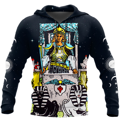Tarot Cards The Chariot 3D All Over Printed Shirts For Men and Women AM150601-Apparel-TT-Hoodie-S-Vibe Cosy™