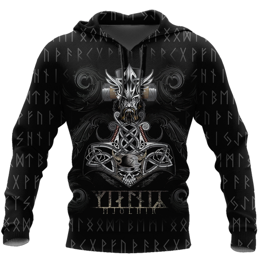 Viking Hoodie Mjolnir-Apparel-HP Arts-Hoodie-S-Vibe Cosy™