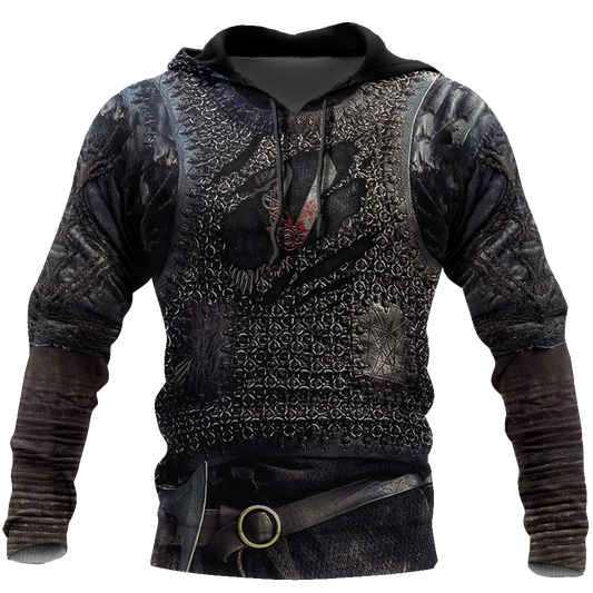 3D All Over Printed Vikings Armor Tops-Apparel-HP Arts-Hoodie-S-Vibe Cosy™