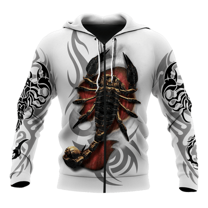 Scorpio Tribal Tattoo 3D All Over Printed Shirt for Men and Women
