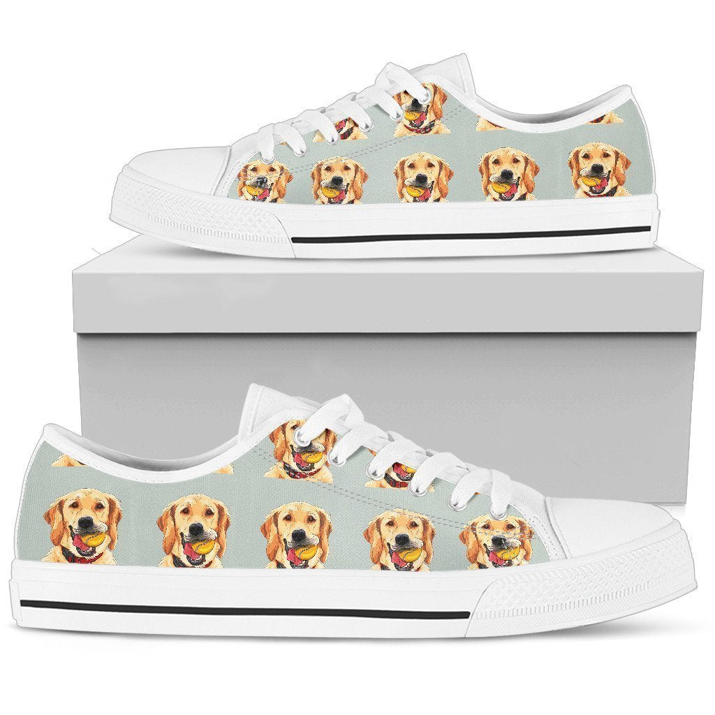 Golden Retriever Women's Low Top Shoe-6teenth World™-Women's Low Top Shoe-US5.5 (EU36)-Vibe Cosy™