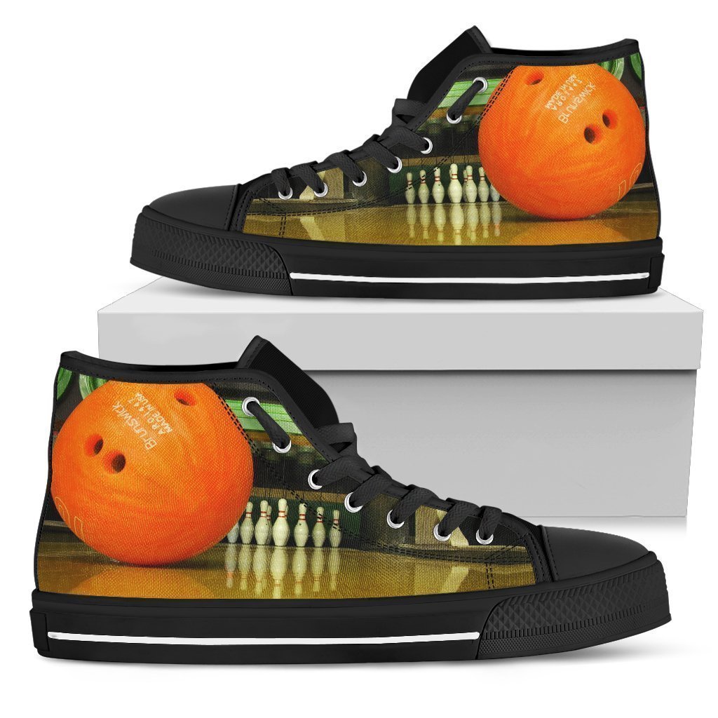 Bowling Shoes-Shoes-6teenth Outlet-Womens High Top - Black - Bowling Shoes-US5.5 (EU36)-Vibe Cosy™