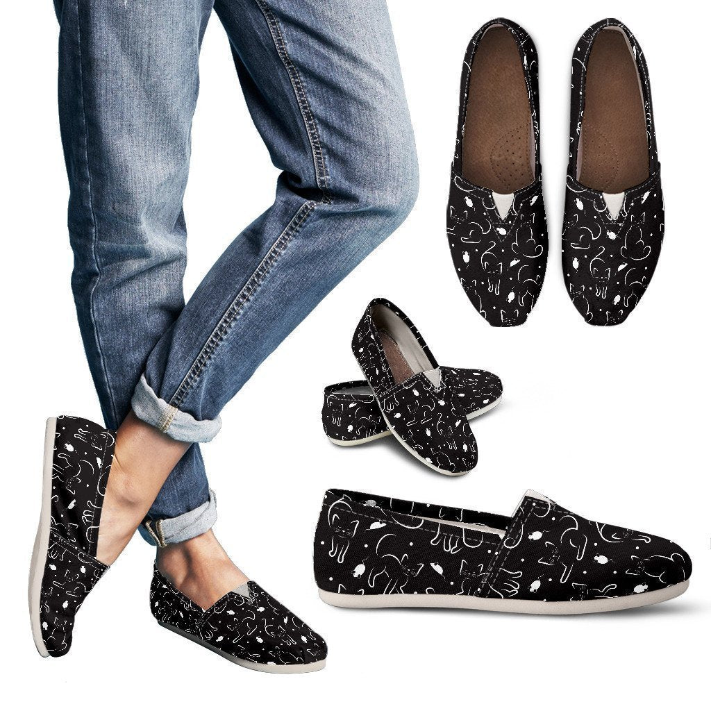 Black Cat Women's Casual Shoes-6teenth World™-Women's Casual Shoes-US6 (EU36)-Vibe Cosy™