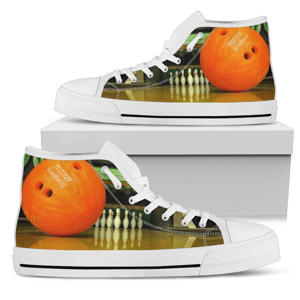 Bowling Shoes-Shoes-6teenth Outlet-Mens High Top - White - Bowling Shoes-US5 (EU38)-Vibe Cosy™