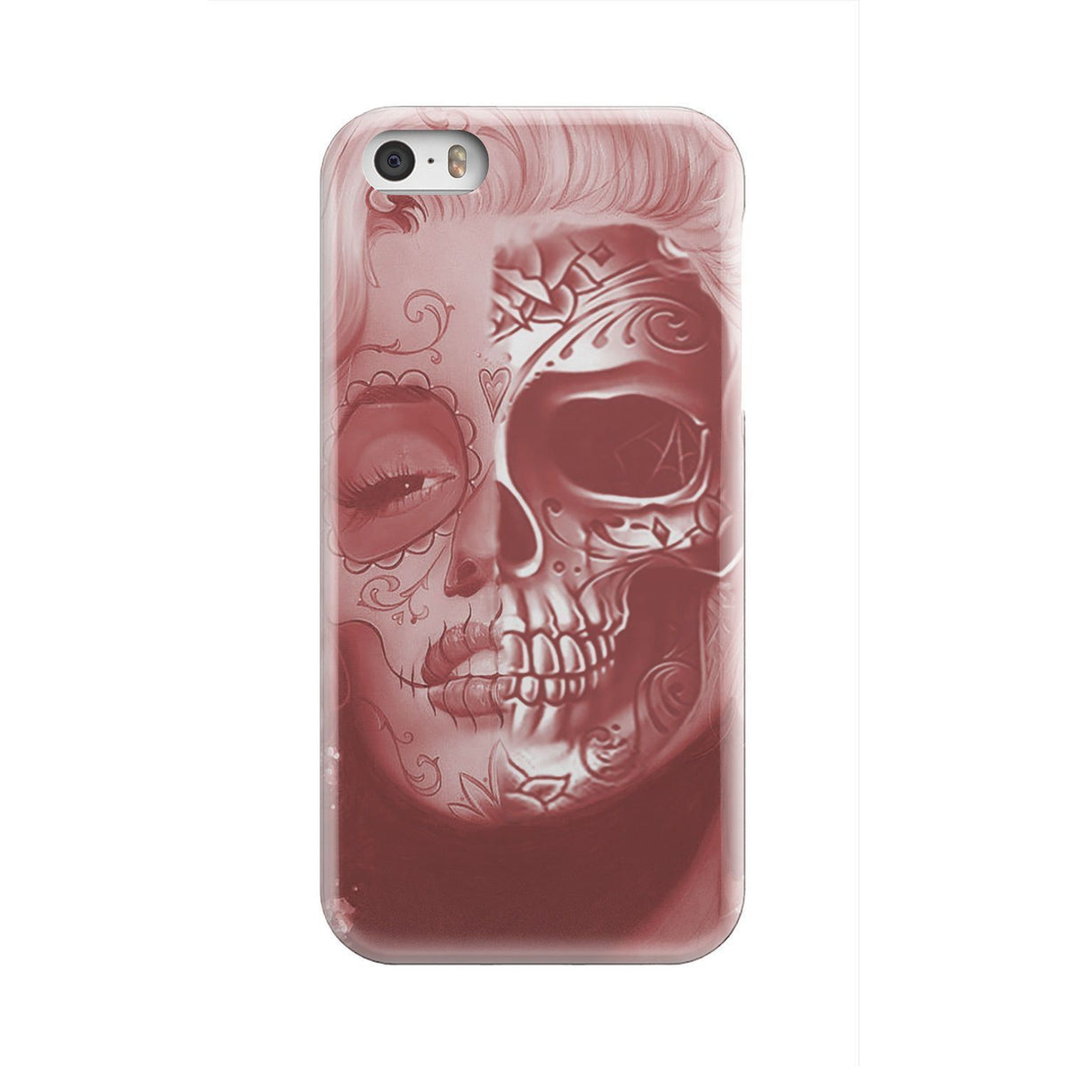 Beautiful Skull Face phone case-Phone Case-wc-fulfillment-iPhone 5S-Vibe Cosy™